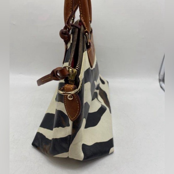 Vintage zebra print Dooney and Burke satchel handbag - Picture 5 of 5